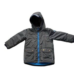 Mini Boden Toddler Boys Gray Star Coat Size 2-3 Years